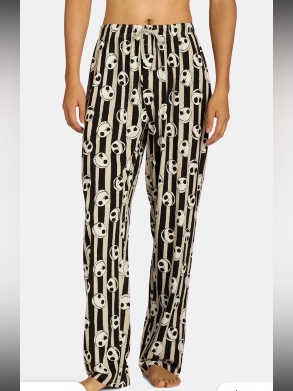 NWT Disney’s Jack Skellington’s Pajama Pants Sleepwear Size Large Black TNBC